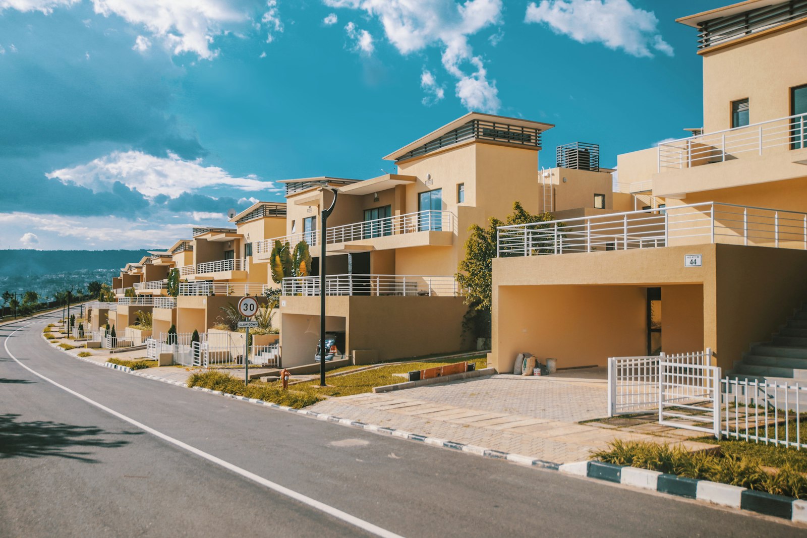 Kigali, Rwanda, representative neighborhood view