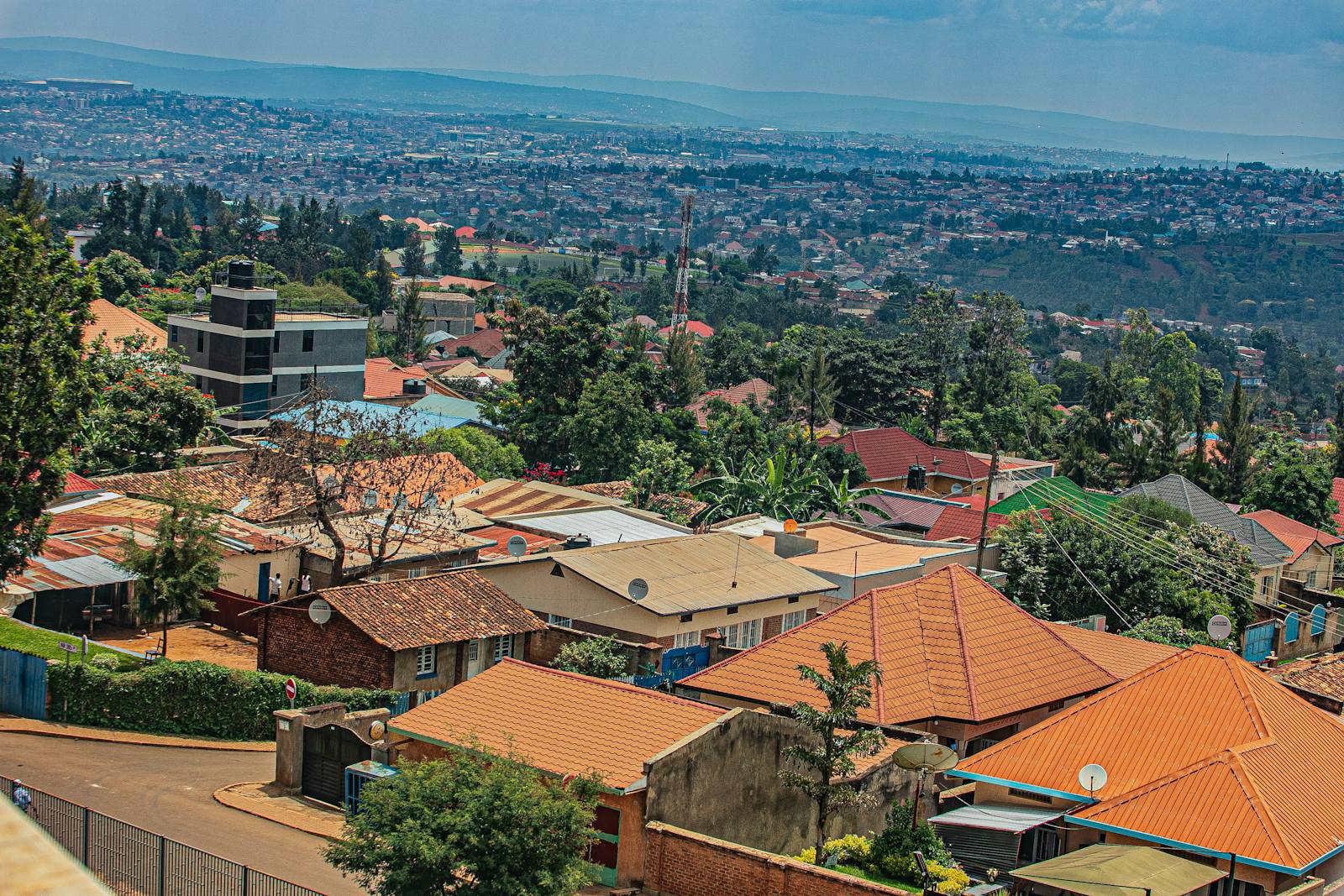 Kigali, Rwanda, representative neighborhood view